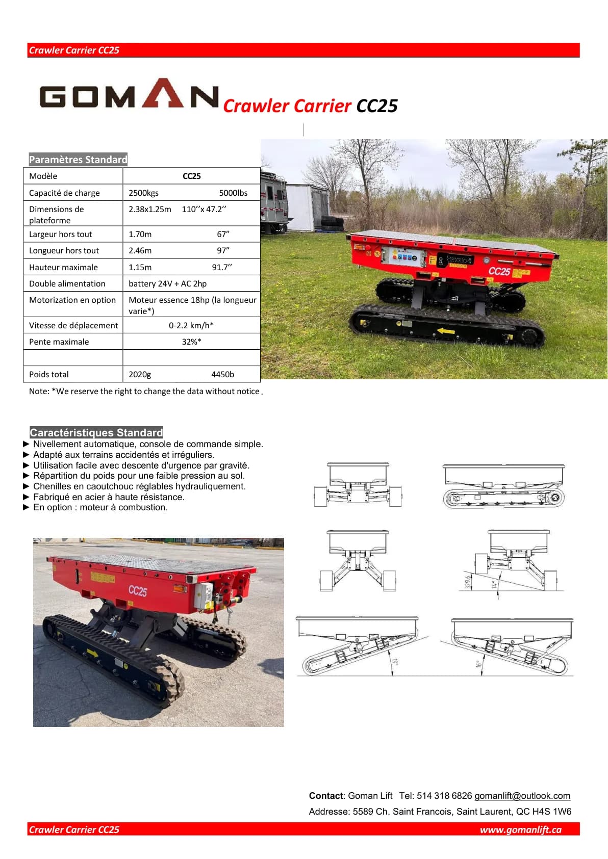 CRAWLER CARRIER CC25 — 1/1