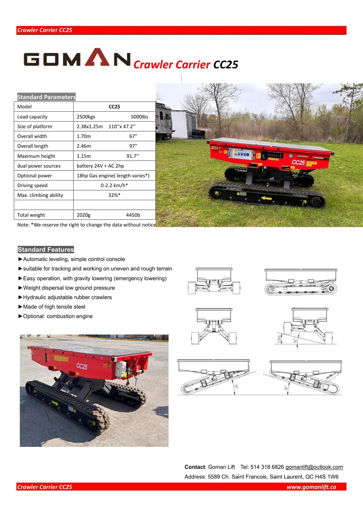 CRAWLER CARRIER CC25 — 1/1