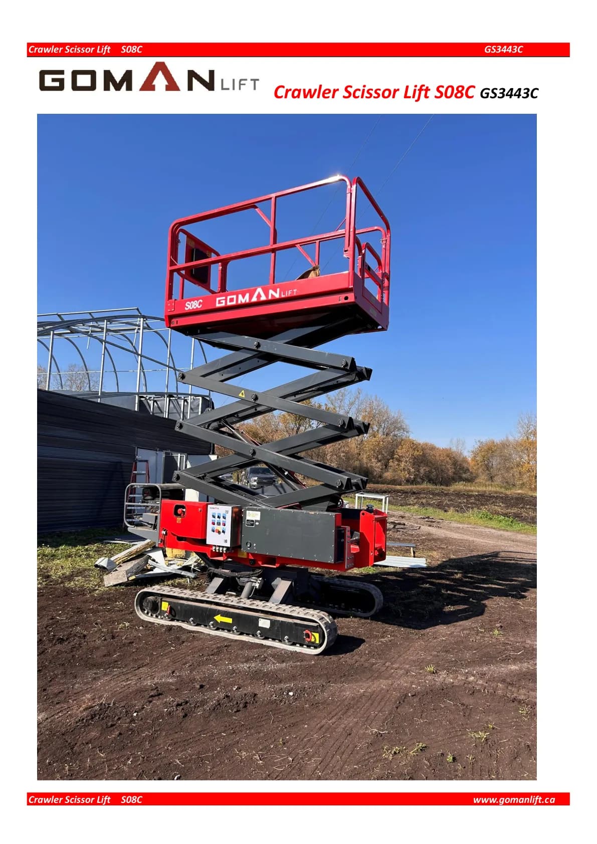 CRAWLER SCISSOR LIFT_S08C/GS3443C — 1/2